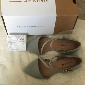 Call it Spring Nespolo light sky blue flats